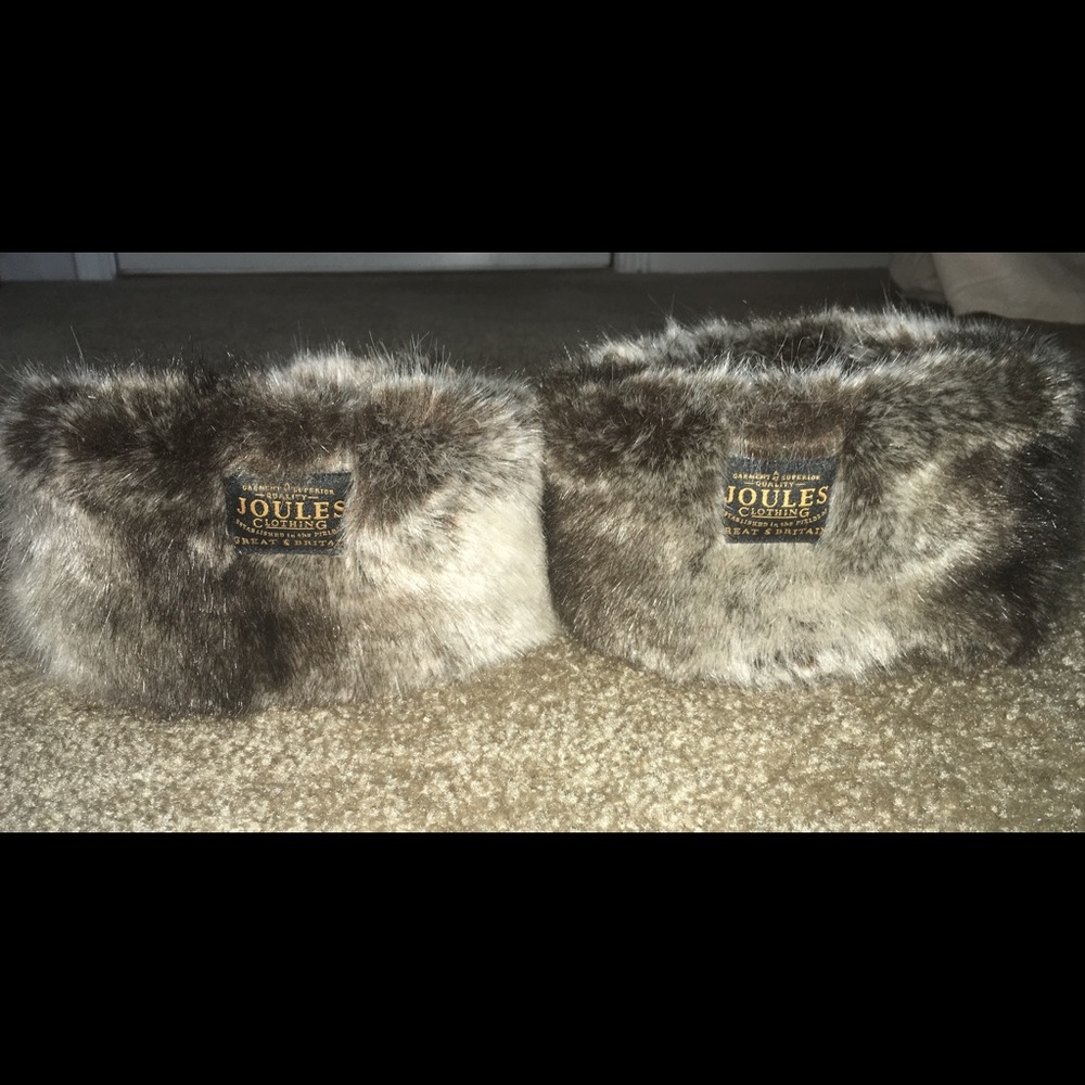 Joules Boot Socks Women’s Size 8 Fur Cuff